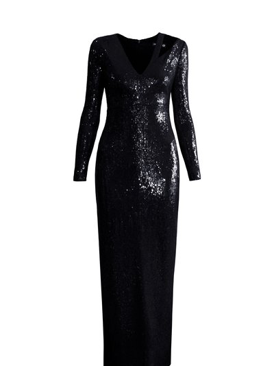 L'MOMO Long Sleeve Sequin Gown product