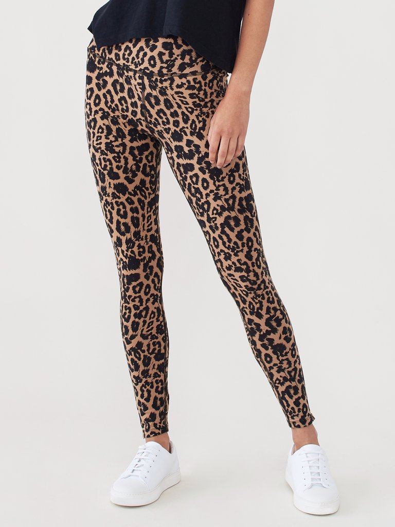 Leopard Zipper Legging - Leopard
