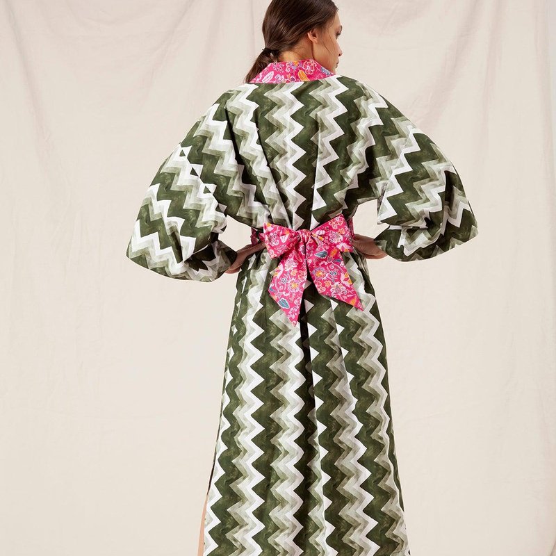 Loe Althea Kimono In Green