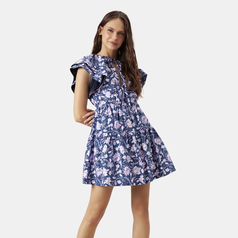 Shop Loe Camilla Mini Dress In Blue