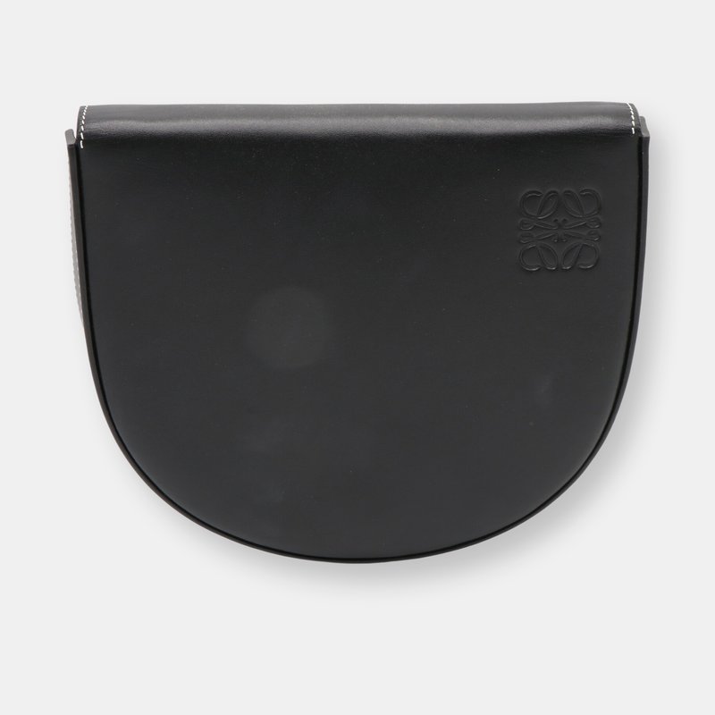 Loewe Bolso Heel Mini Bag Leather Clutch In Black