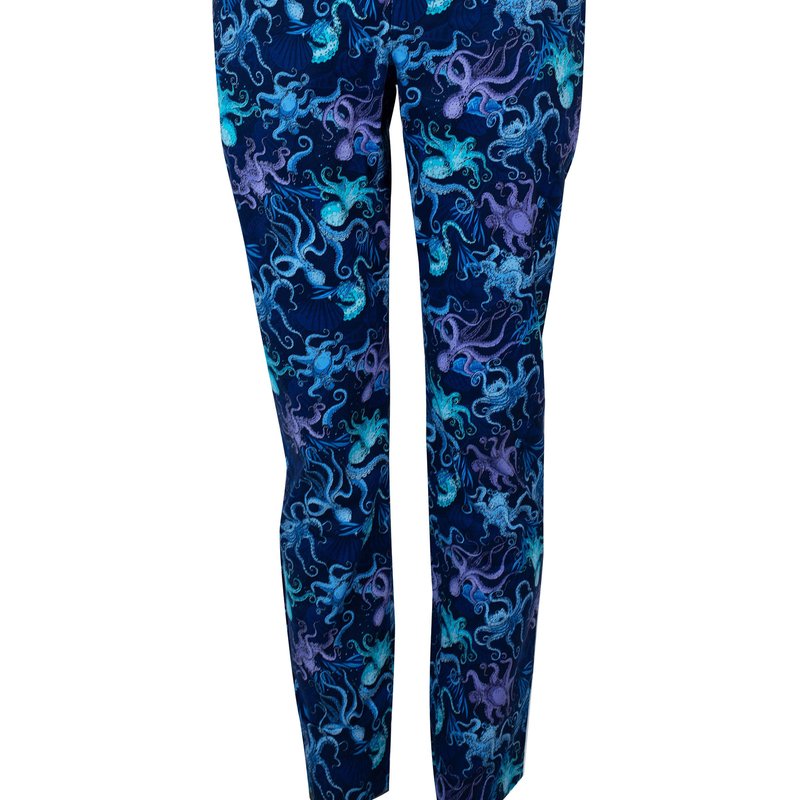 Loh Dragon Charles Octopus Party Pants In Blue