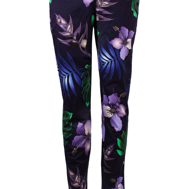Shop Loh Dragon Charles Tropical Explosion Pant In Blue