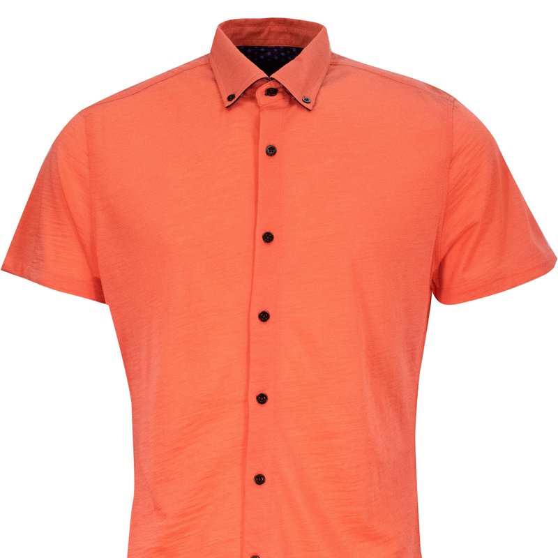 Shop Loh Dragon Tobias Merino Shirt In Orange