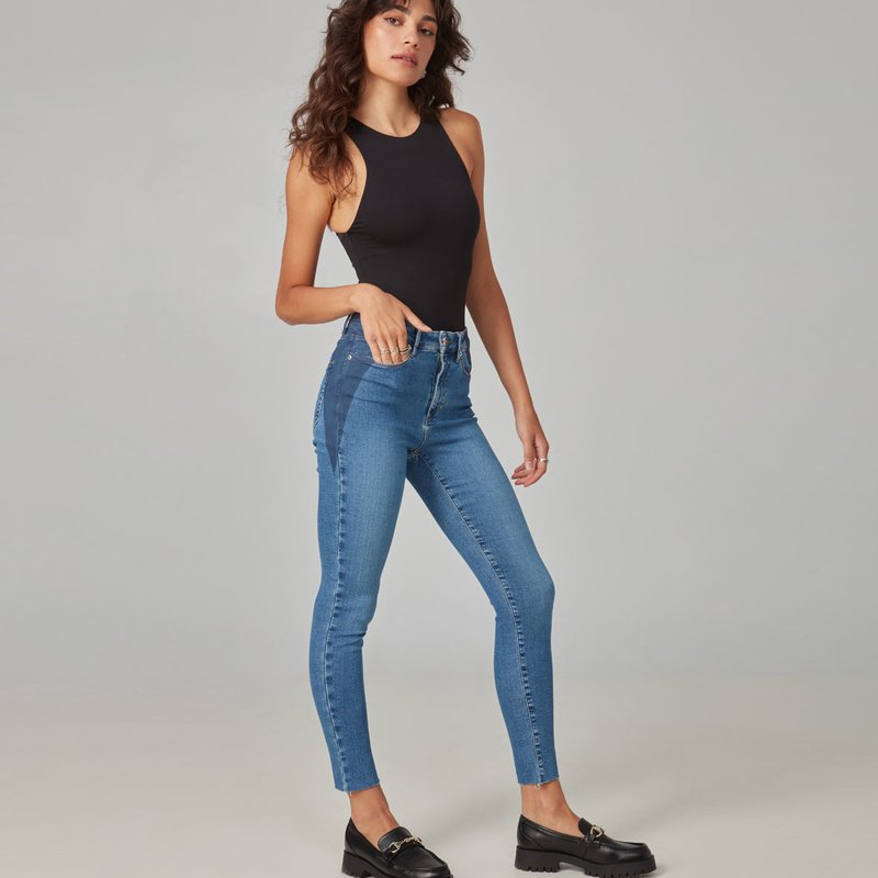 Lola Jeans High Rise Skinny Jeans In Blue
