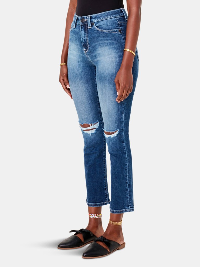 KATE-IS High Rise Straight Jeans
