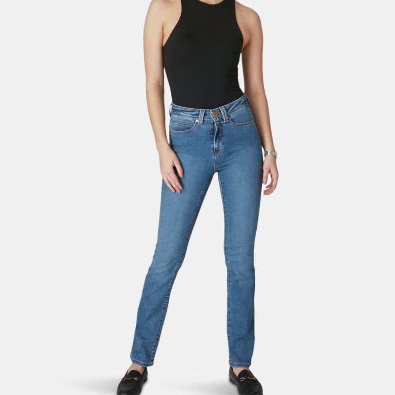 Lola Jeans Kate High-rise Straight Jeans In Multi