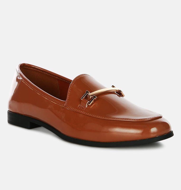 London Rag Jolan Faux Leather Semi Casual Loafers In Brown