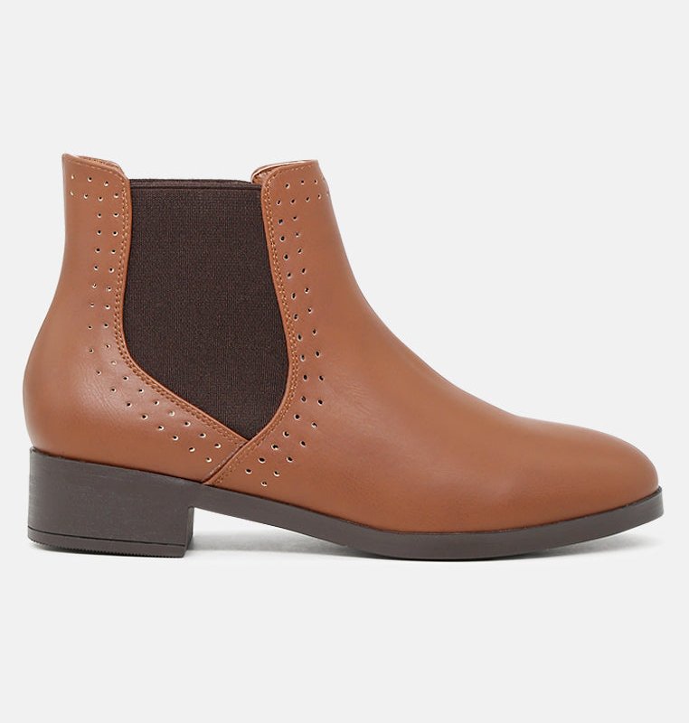 London Rag Kimberly Chelsea Boots In Brown