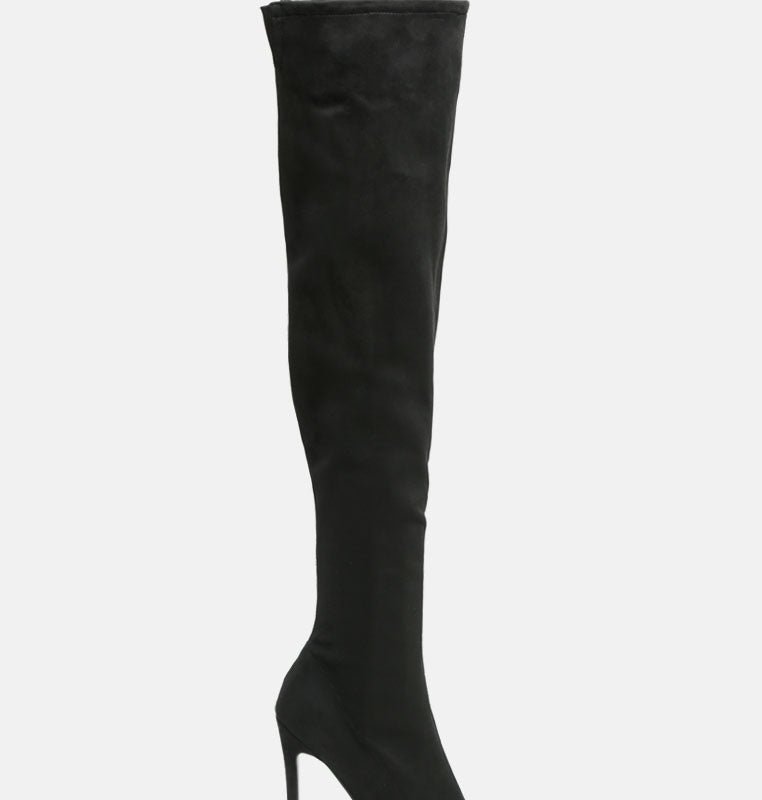 London Rag Madman Over-the-knee Boot In Black