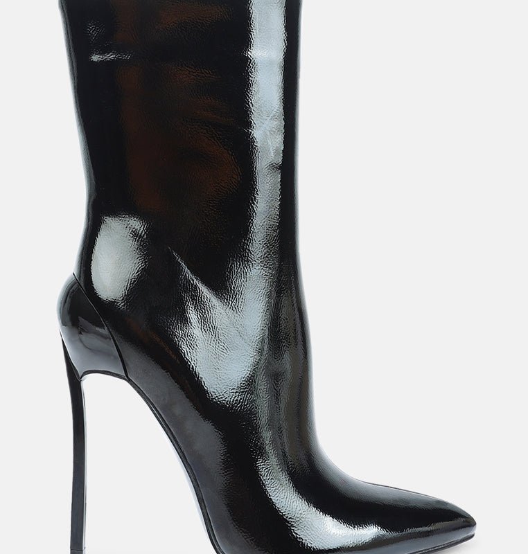 London Rag Mercury Stiletto Ankle Boots In Black