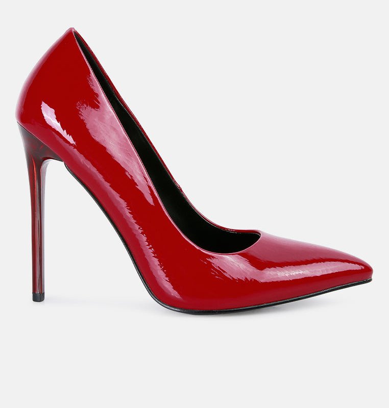 London Rag Personated Stiletto Heel Pumps In Red