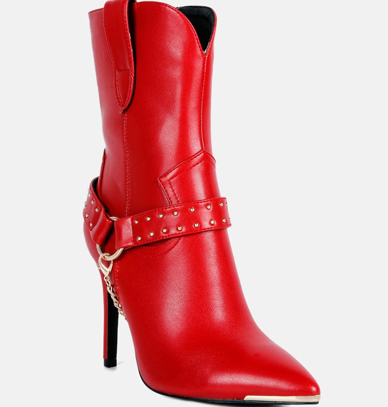 Shop London Rag Pro Tip Bootie In Red
