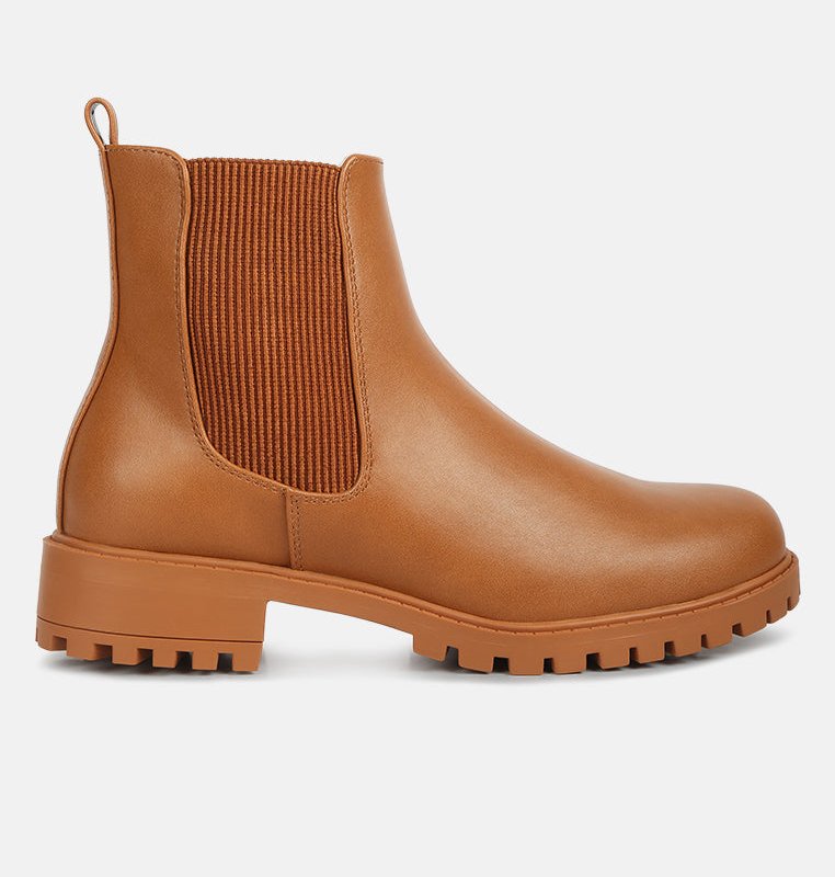 London Rag Prolt Chelsea Ankle Boots In Brown