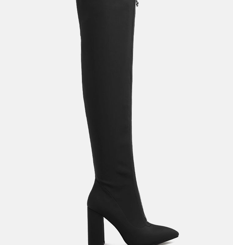 Shop London Rag Ronettes Over-the-knee Boot In Black