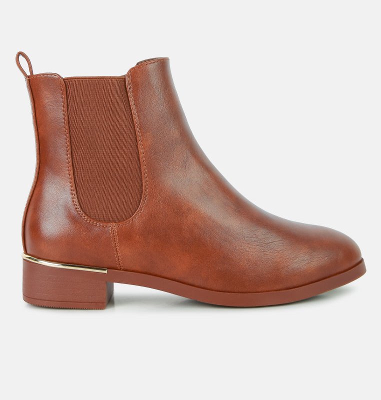 Shop London Rag Yacht Winter Basic Ankle Boots In Brown