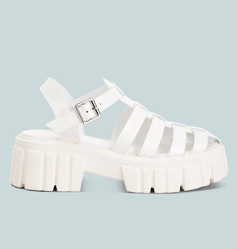 Shop London Rag Zurie Chunky Gladiator Sandals In White