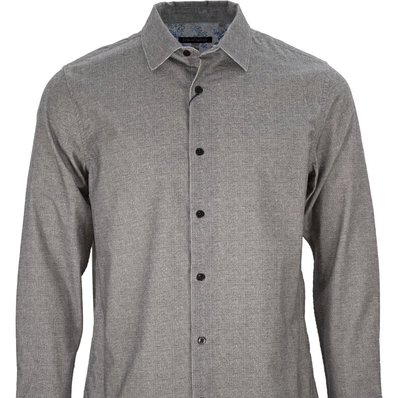 Lords Of Harlech Carl Cord Flannel In Grey