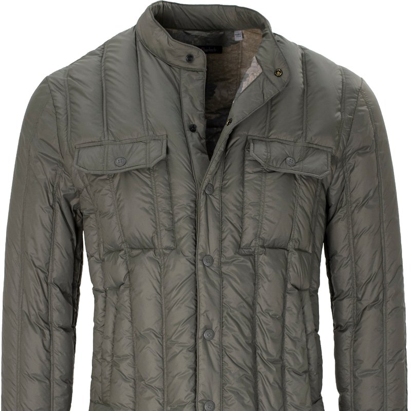 Lords Of Harlech Dirk Quilted Olive Jacket In Green
