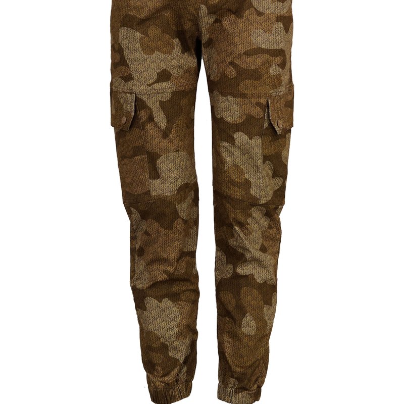Lords Of Harlech Gi Butter Chevron Camo Earth Cargo Pants In Brown