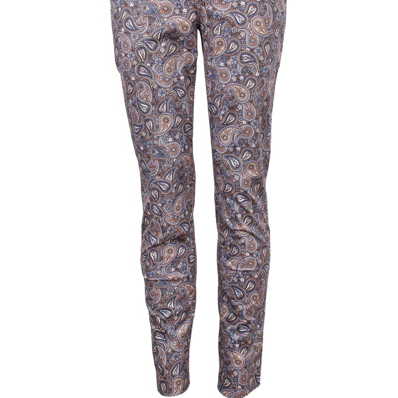Lords Of Harlech Jack Lux Trippy Paisley Pant In Multi