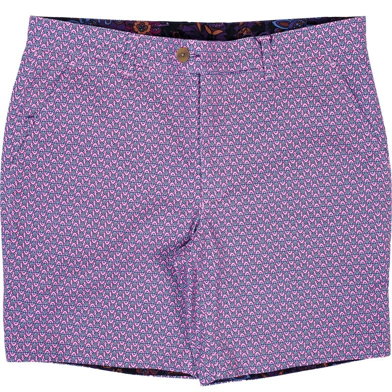 Lords Of Harlech John Large Turtle Short In Pink In Blue/pink/purple