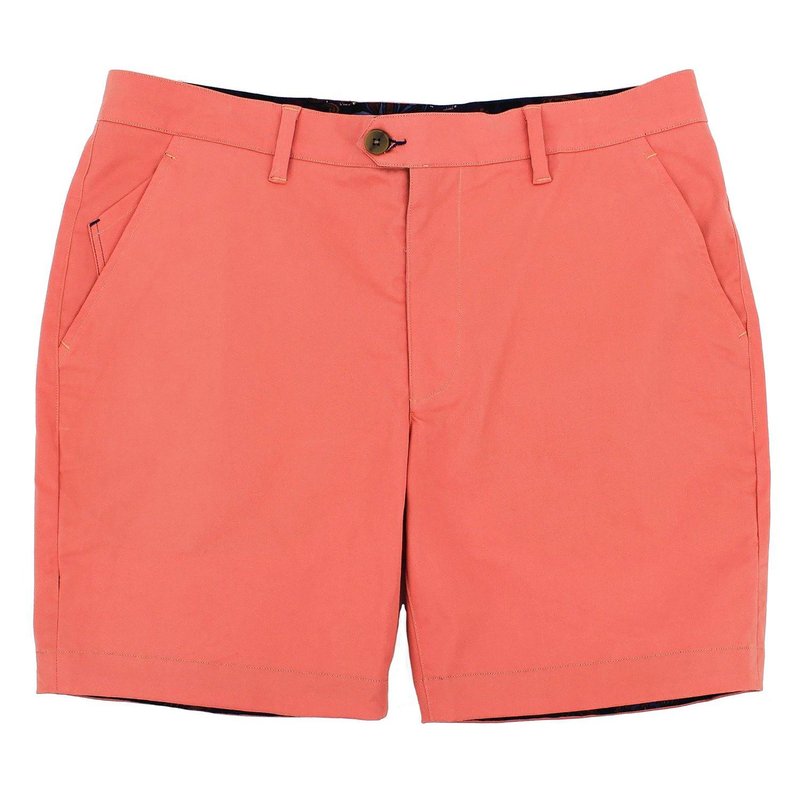 Lords Of Harlech John Shorts In Coral In Orange