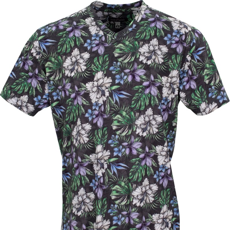 Lords Of Harlech Maze Colorful Floral Black