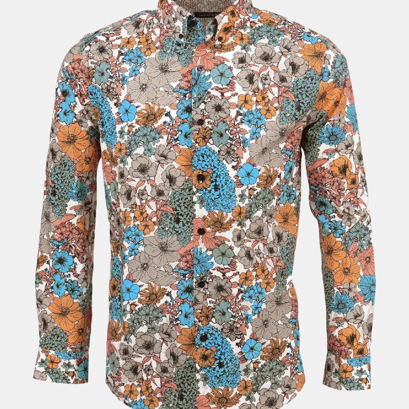 Lords Of Harlech Morris Linear Floral Wow Shirt