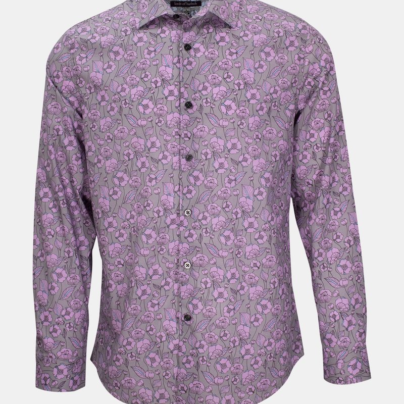 Lords Of Harlech Nigel Notorious Floral Orchid Shirt