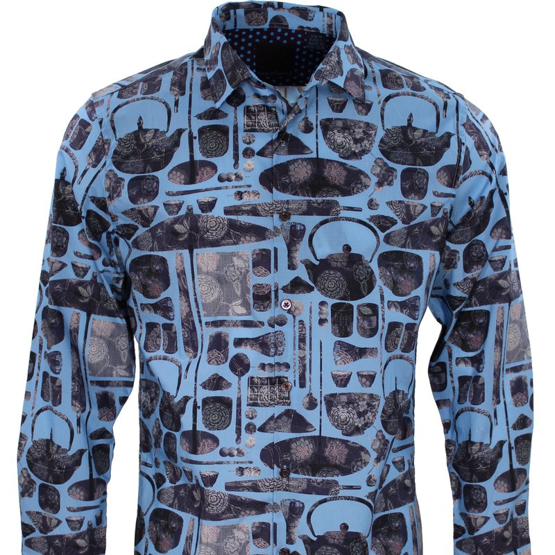 Lords Of Harlech Norman Tea Ceremony Shirt Blue