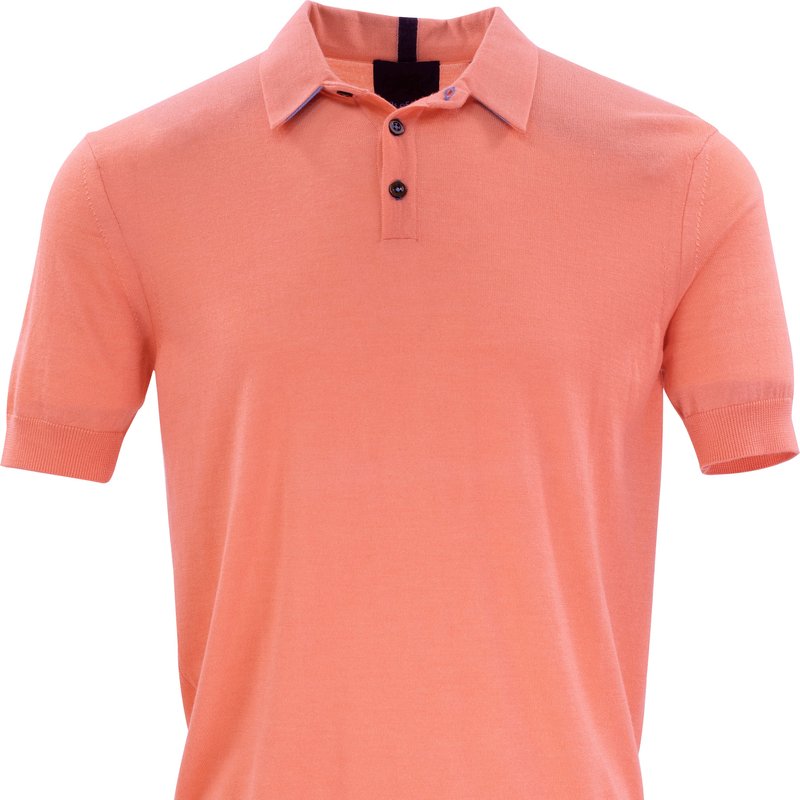 Lords Of Harlech Pilgrim Polo Coral In Pink
