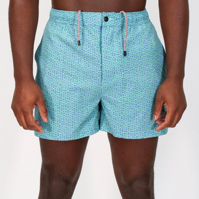 Lords Of Harlech Quack Large Fish Swim Short In Blue