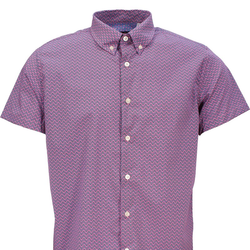 Lords Of Harlech Tim Turtle Geo Shirt In Pink