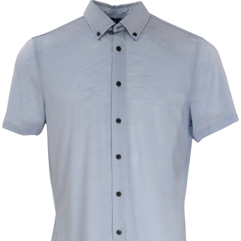 Shop Lords Of Harlech Tobias Sky Shirt In Blue