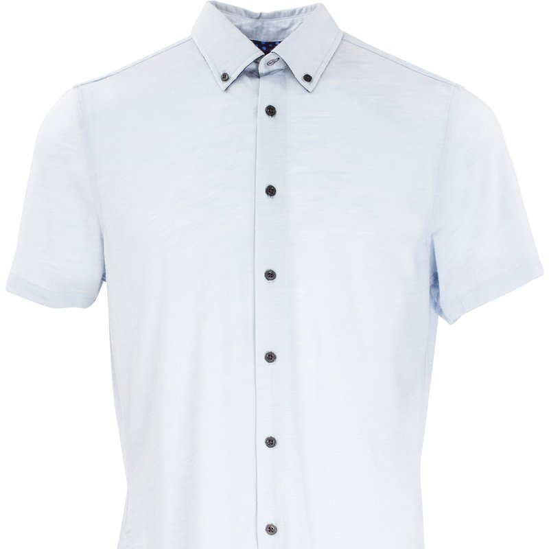 Shop Lords Of Harlech Todd Knit Shirt In White