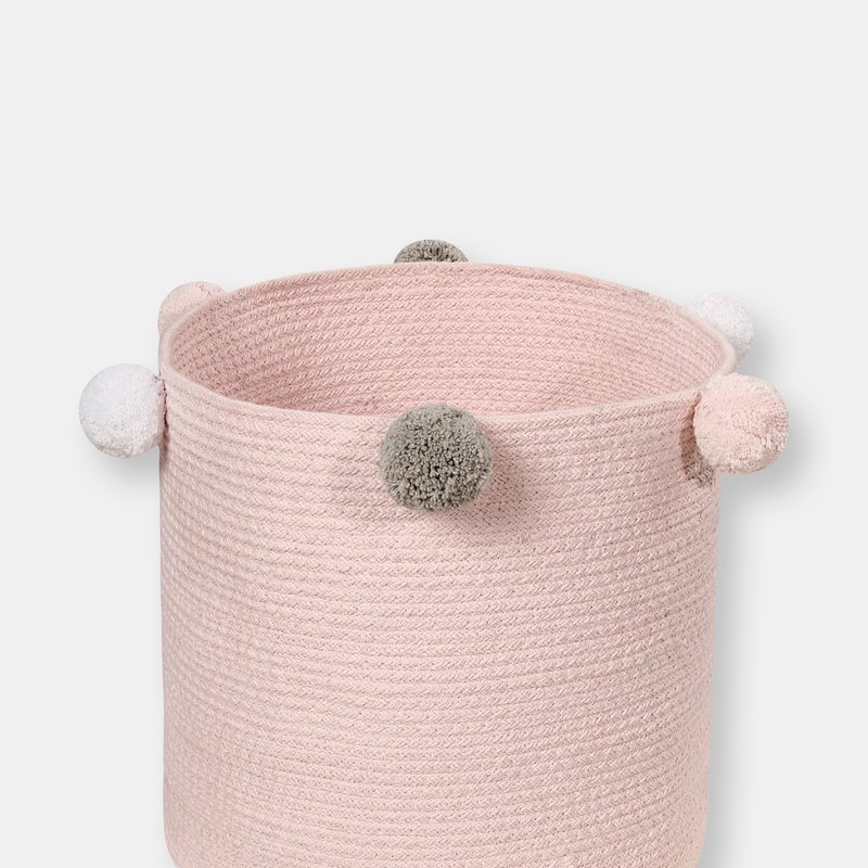Lorena Canals Bubbly Baby Basket, Grey In Pink