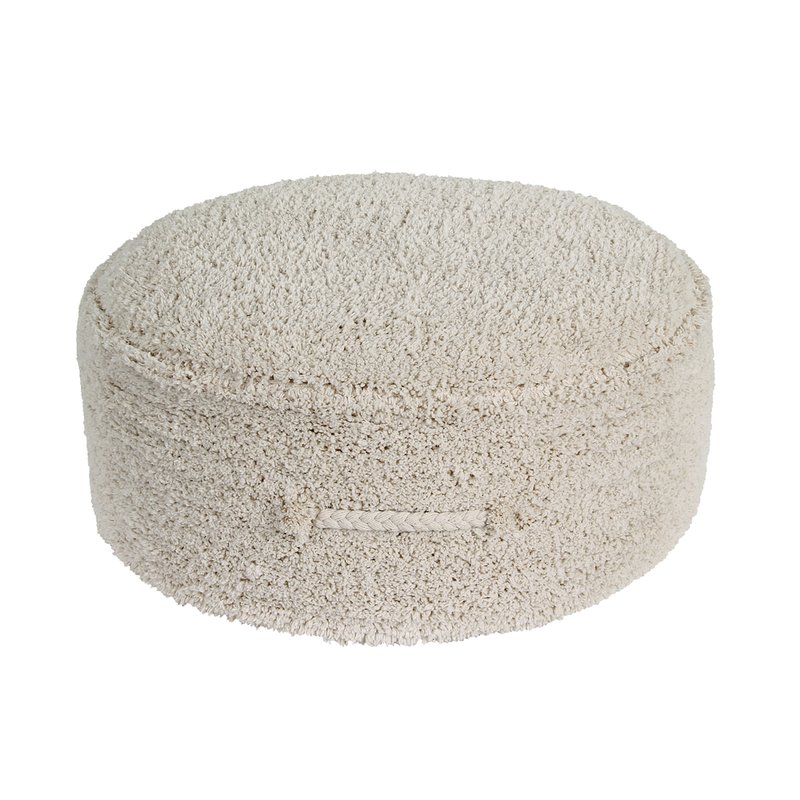 Lorena Canals Chill Pouffe, Natural In White