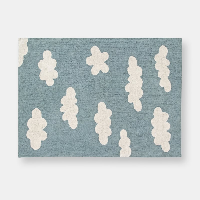 Lorena Canals Clouds Washable Rug, Grey In Blue