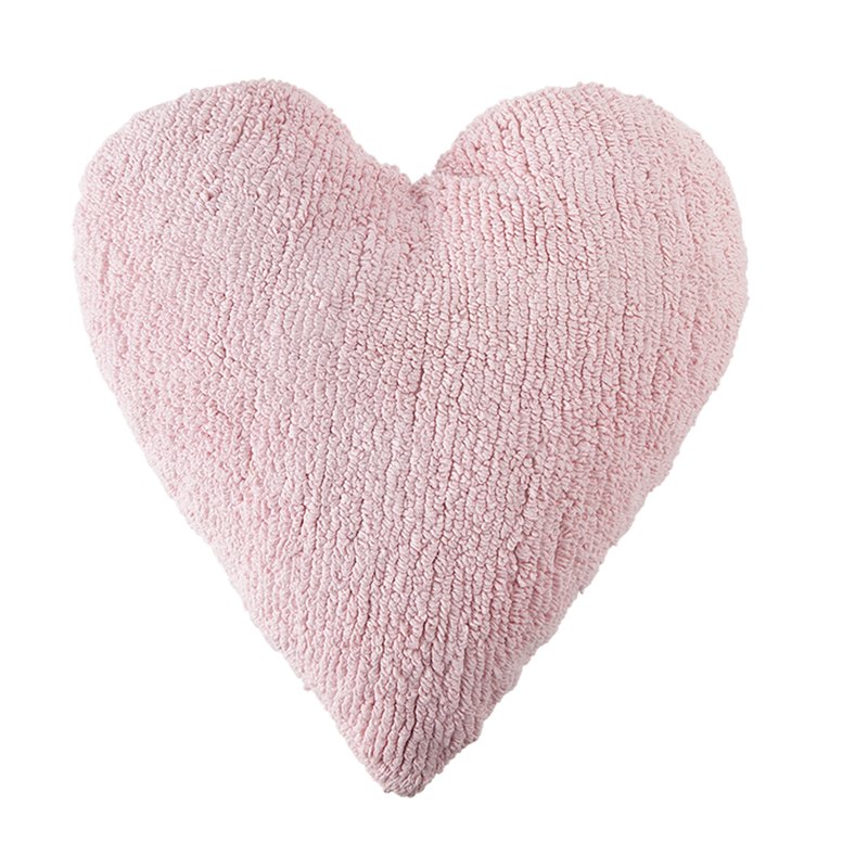 Lorena Canals Heart Washable Pillow, Pink
