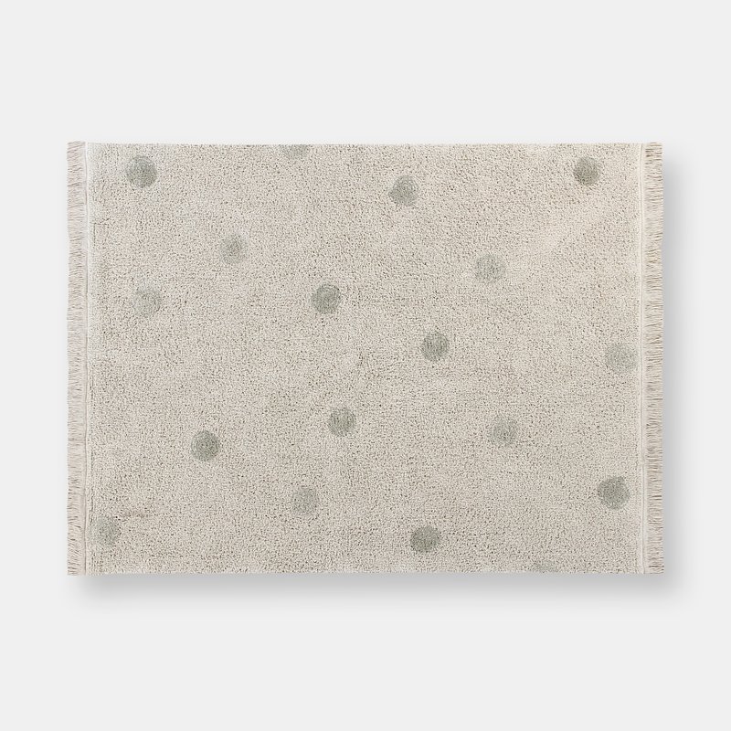 Lorena Canals Hippy Dots Washable Rug, Natural/honey In White
