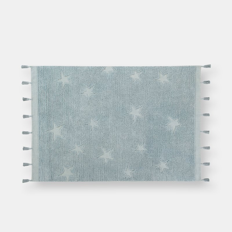Lorena Canals Hippy Stars Washable Rug In Blue