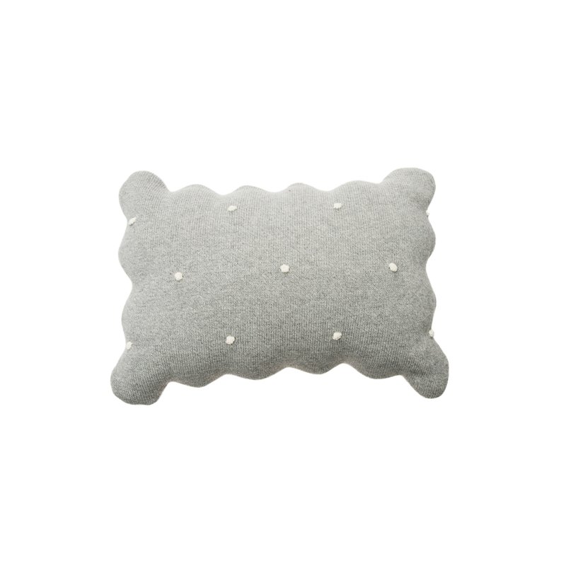 Lorena Canals Knitted Biscuit Cushion, Grey