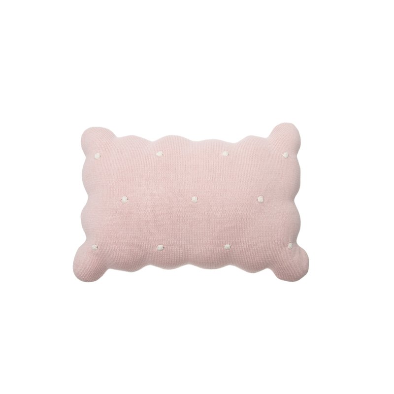 Lorena Canals Knitted Biscuit Cushion, Pink