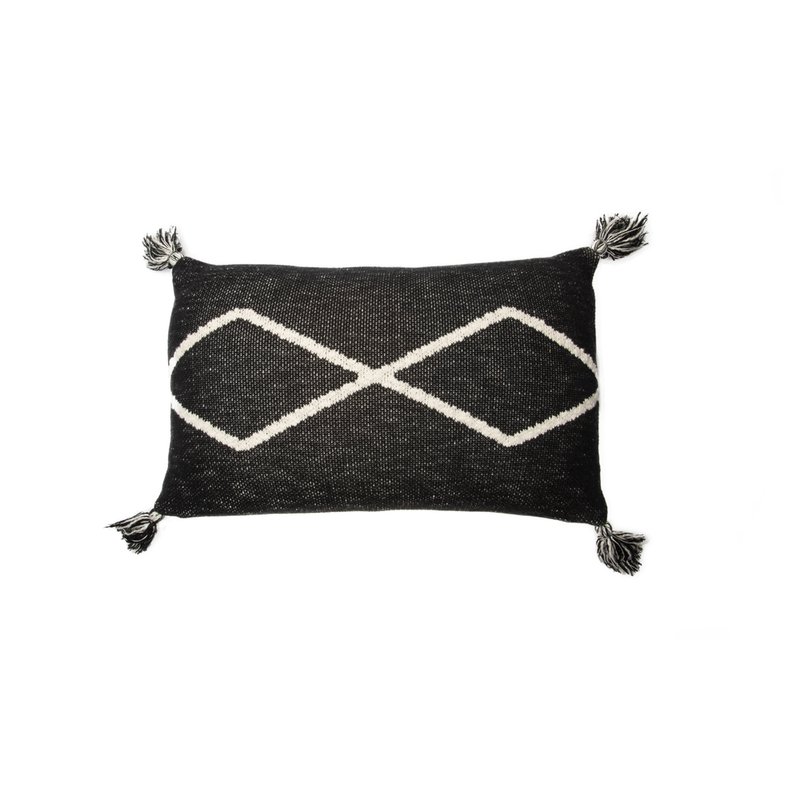 Lorena Canals Oasis Knitted Cushion, Black