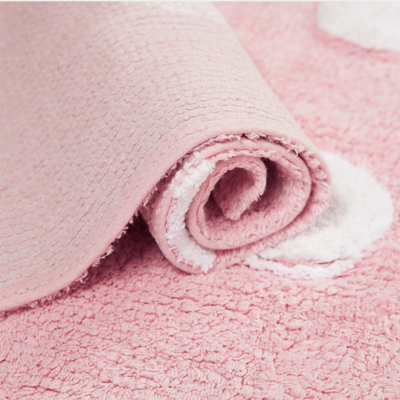Shop Lorena Canals Polka Dots Washable Rug In Pink
