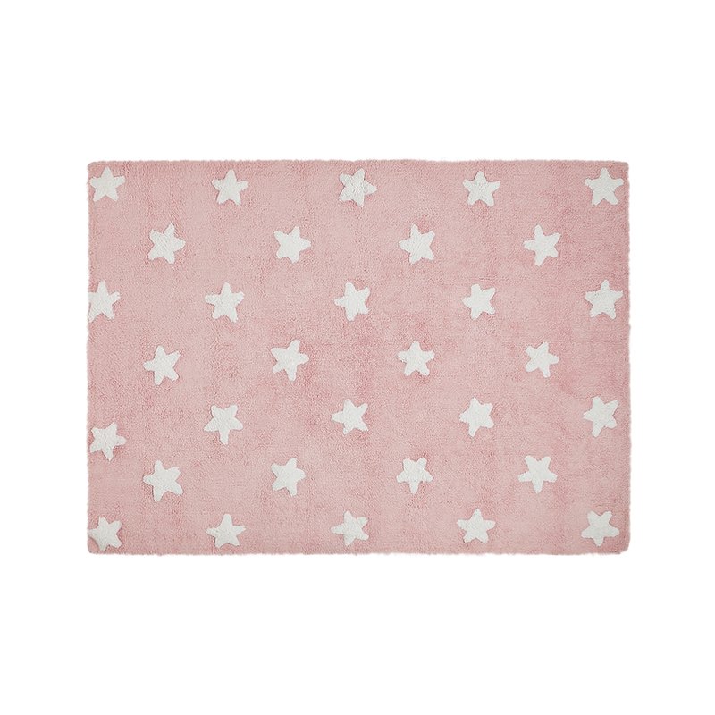 Lorena Canals Stars Washable Rug In Pink
