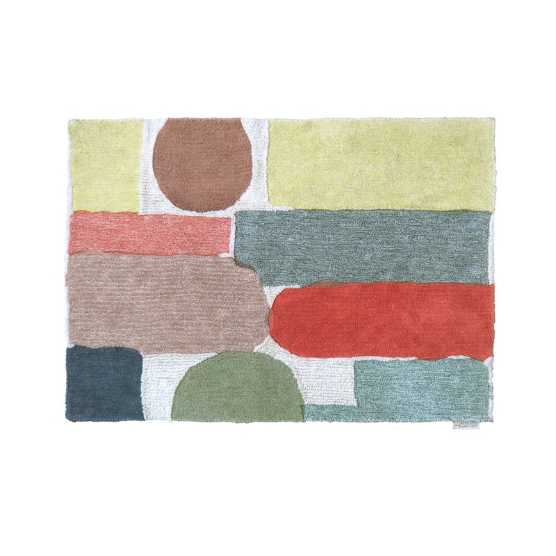 Lorena Canals Woolable Rug Abstract In White
