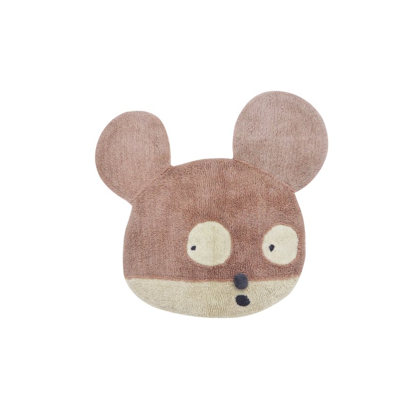 Shop Lorena Canals Woolable Rug Miss Mighty Mouse In Brown