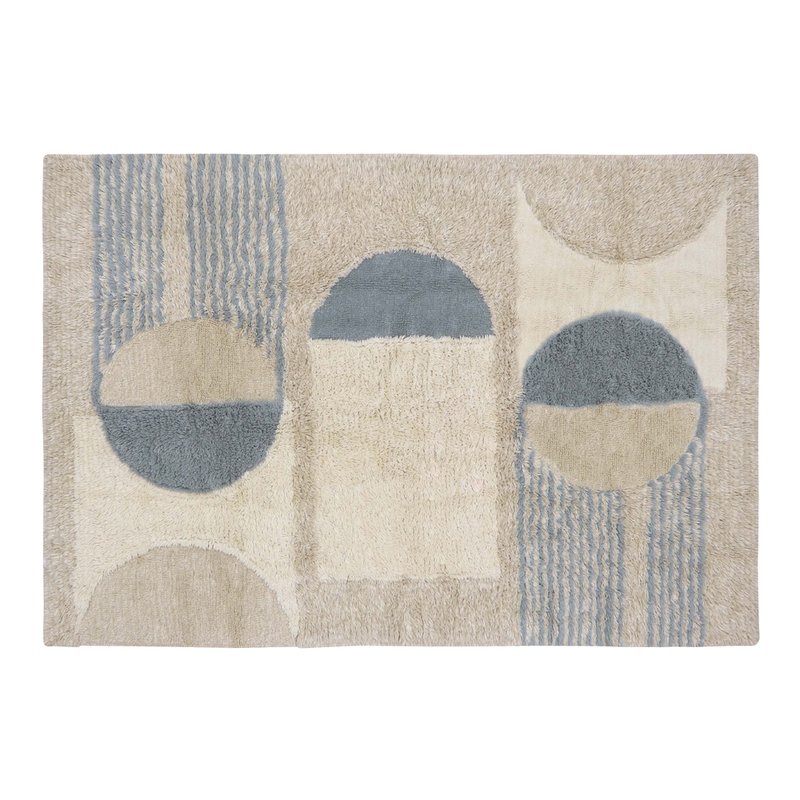 Lorena Canals Woolable Rug Sun Rays In Blue